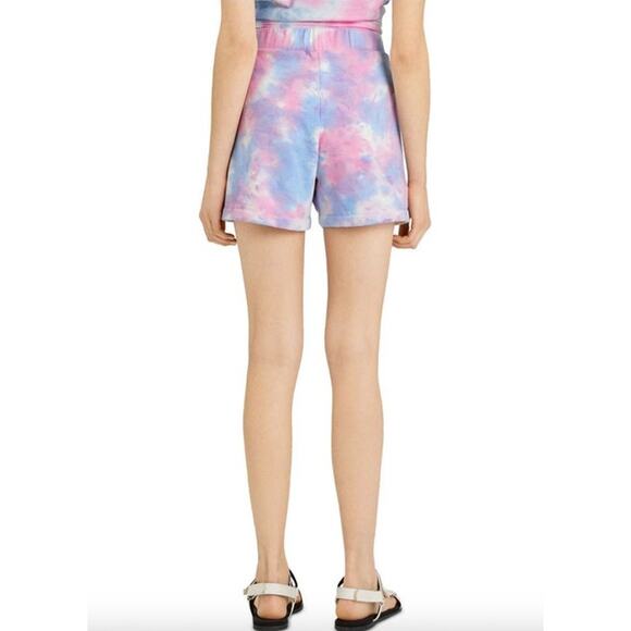 SANCTUARY Shorts Size 3X NEW Sunsoaker Elastic Waist Short Pink Blue Pockets - Picture 2 of 9